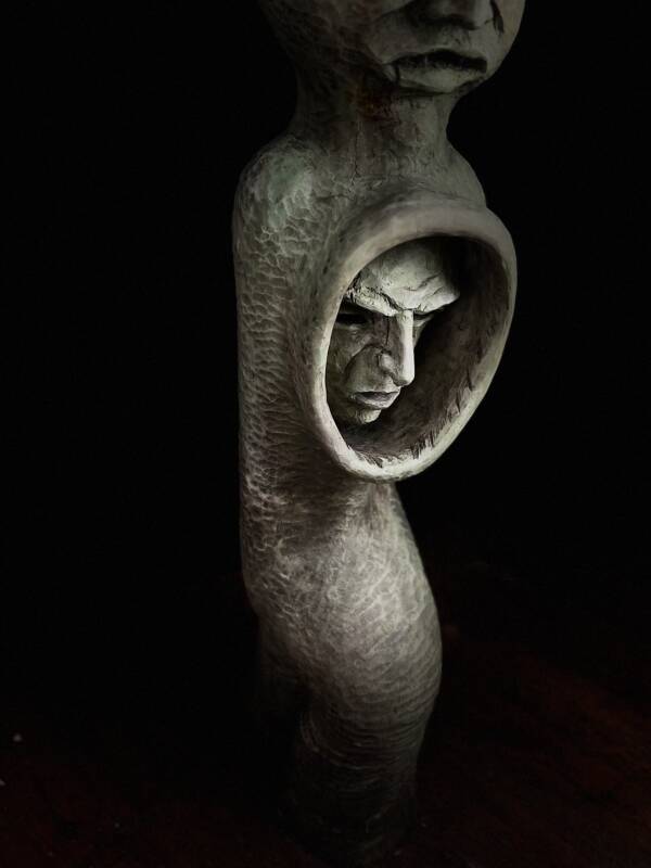 Rzeźba drewniana / Wooden sculpture „Andrzew / Andtree” – 130×40 cm