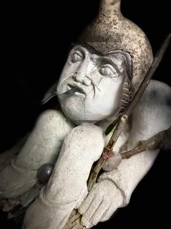 Rzeźba kamienna / Stone sculpture „Leśny duch / Forest spirit”